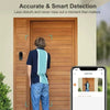 Timbre inteligente con cámara visual inalámbrico y recargable X8, cámaras de seguridad para el hogar con visión nocturna, comunicación bidireccional, sensor de alarma resistente al agua, videoportero y protección de la privacidad.